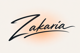 Zakaria Moeed signature